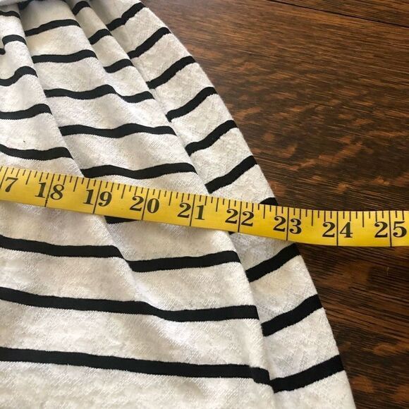 ModCloth Fervour Black and White Striped Fit and Flare Dress - Picture 12 of 13